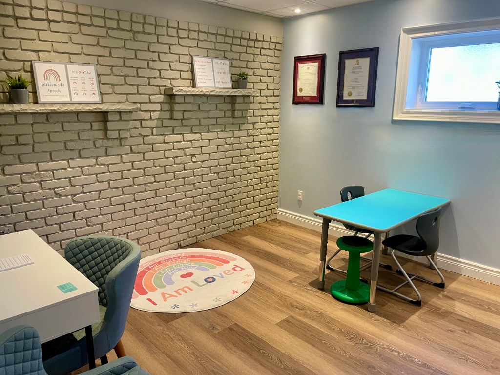 Our therapy space is warm and inviting, creating a comfortable place that encourages growth and learning